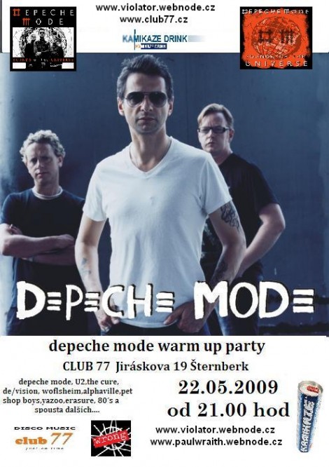 Plakát: Depeche Mode Warm up party